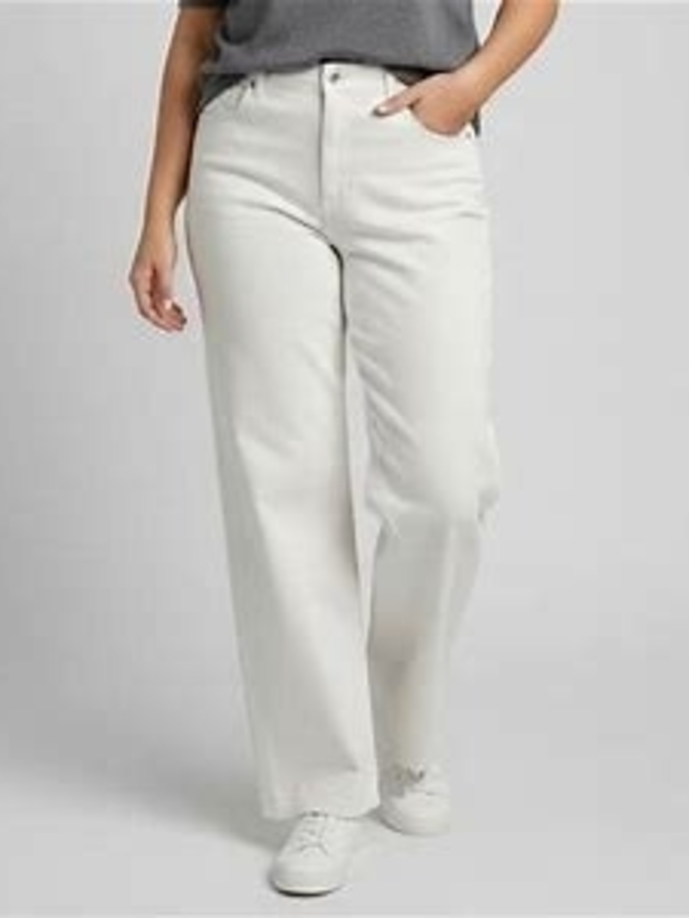 Gloria Vanderbilt Amanda Plus Size White Women's Jeans